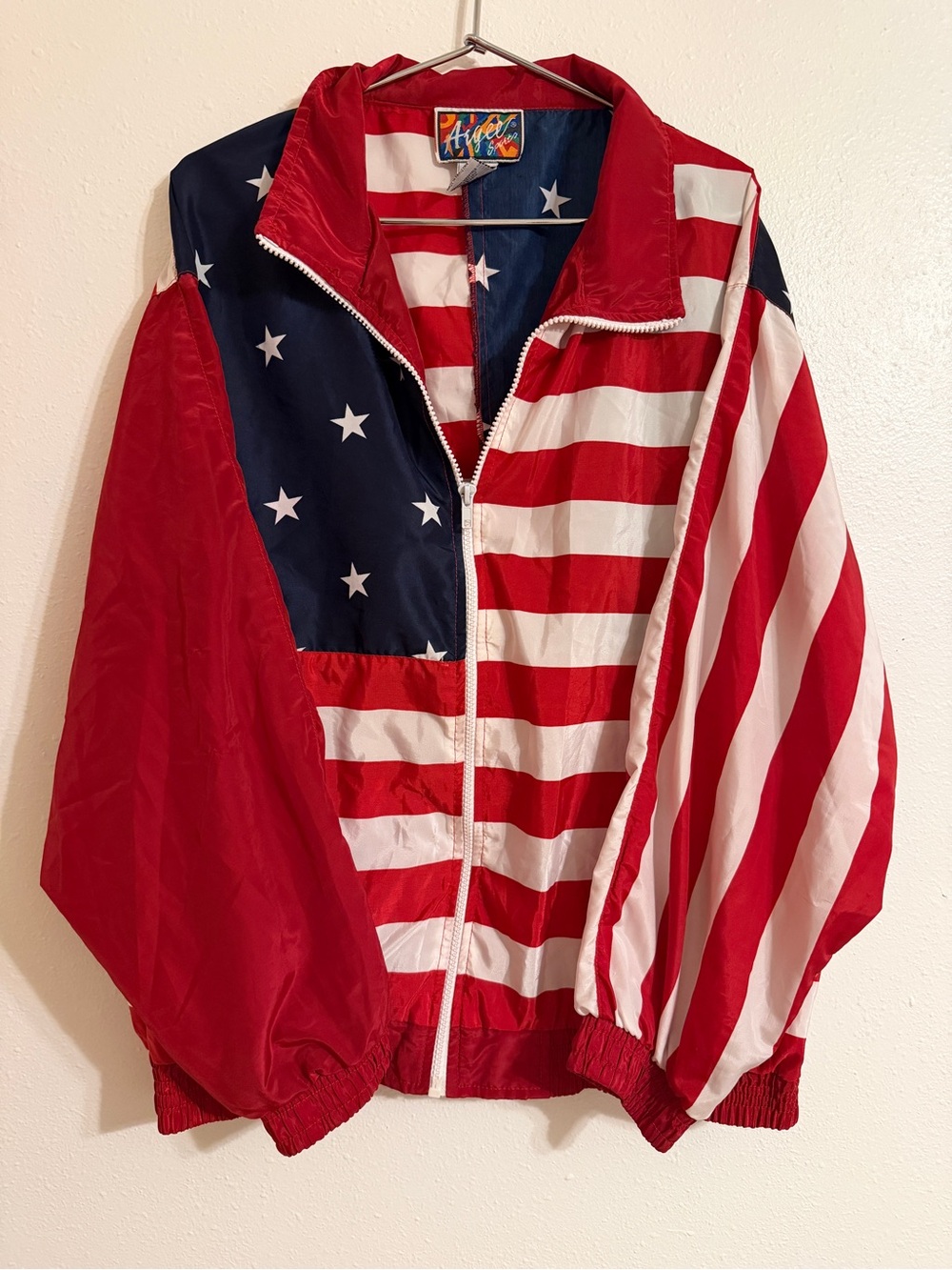 Vintage Argee American Flag jacket size XL